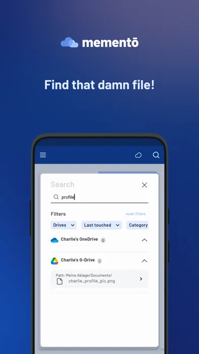 memento File Manager Screenshots