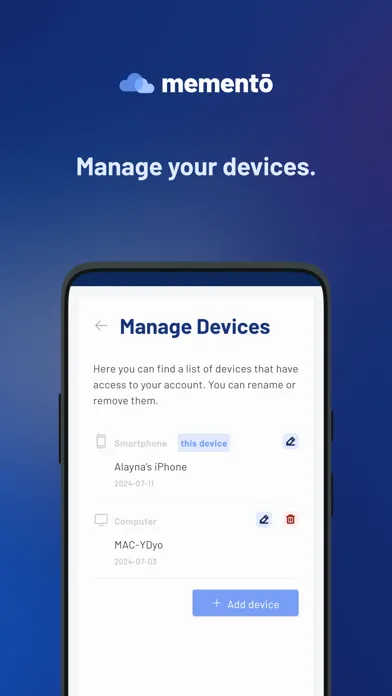 memento File Manager Screenshots