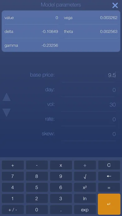 Ảnh chụp màn hình của iOptioneer - option strategies