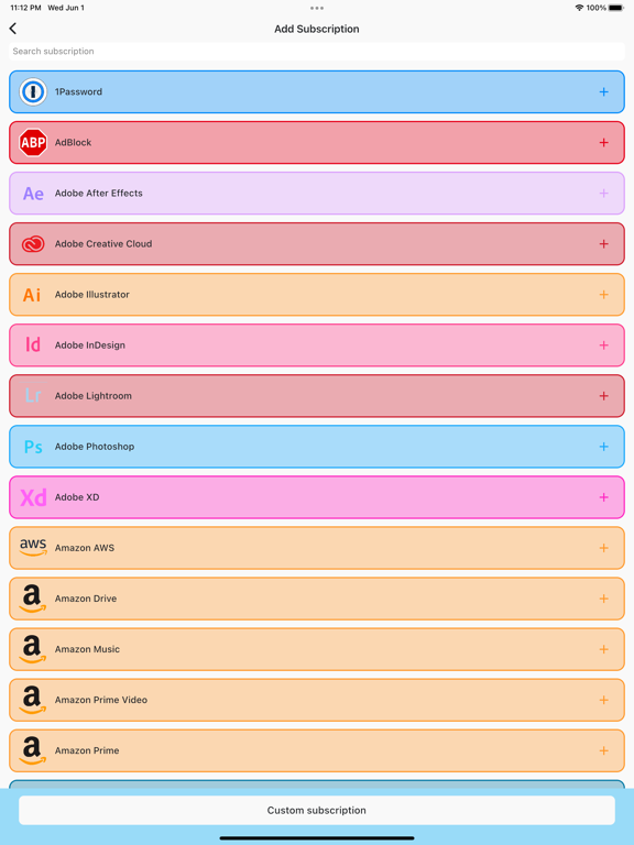 Capturas de tela do The Subs - Subscriptions Track iPad 