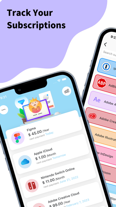 Capturas de tela do The Subs - Subscriptions Track