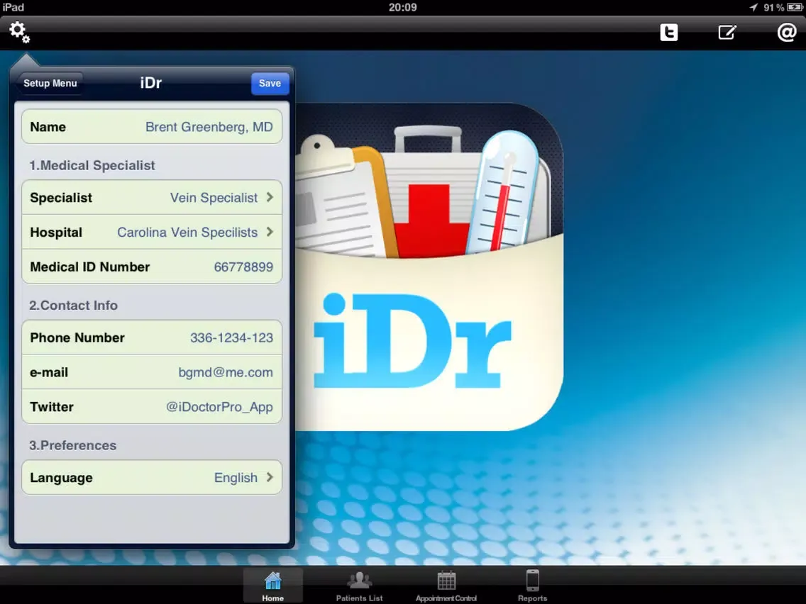 Capturas de tela do iDoctor Pro - Medical Record iPad 