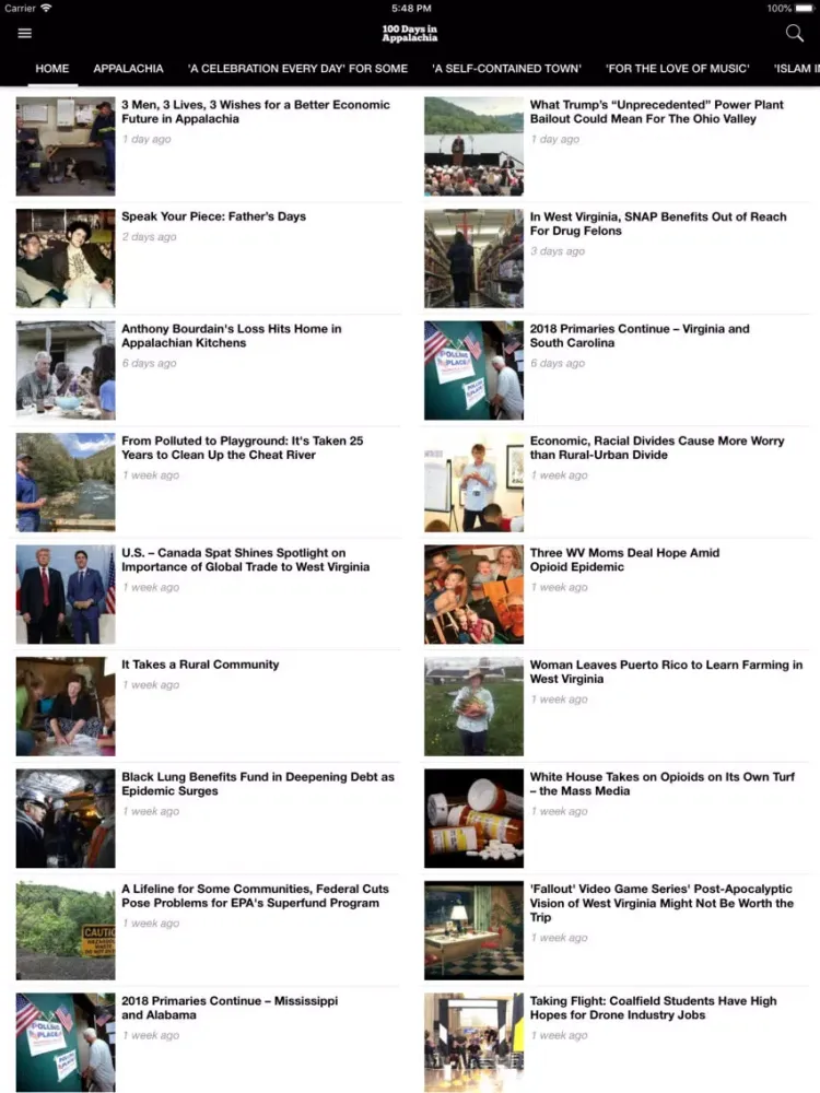 100 Days in Appalachia iPad 應用截圖