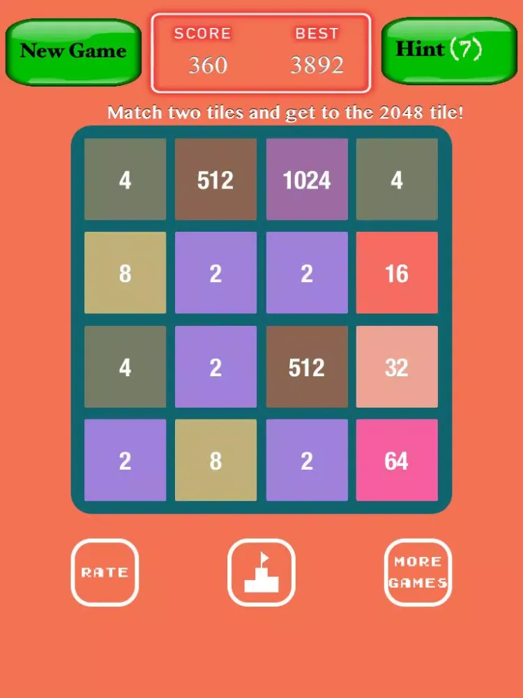 2048 Match-2048+Match Memory Game iPad  Screenshots