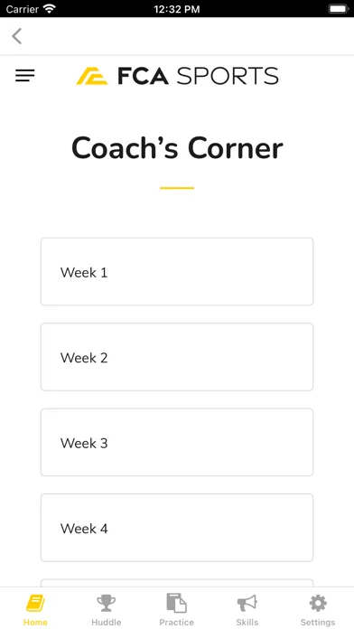 FCA Sports Coach Screenshots