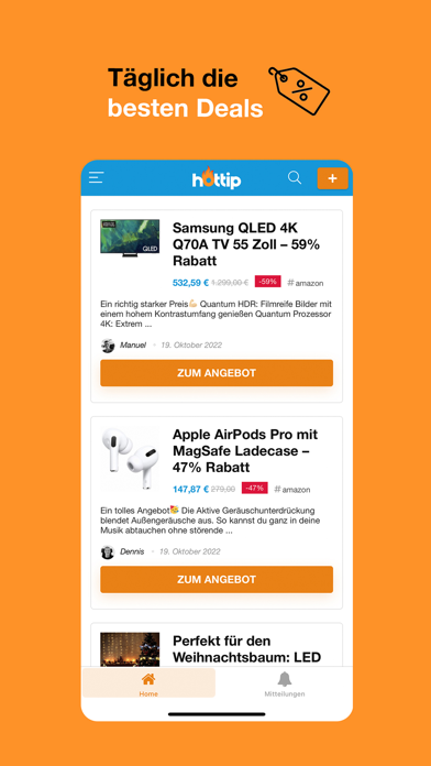 Tangkapan layar Hottip Schnäppchen & Deals