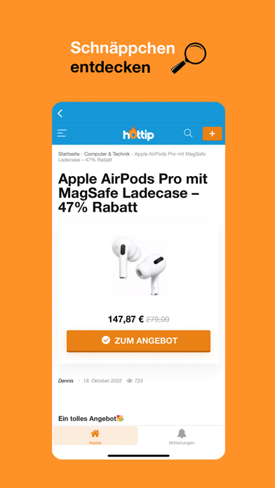Tangkapan layar Hottip Schnäppchen & Deals