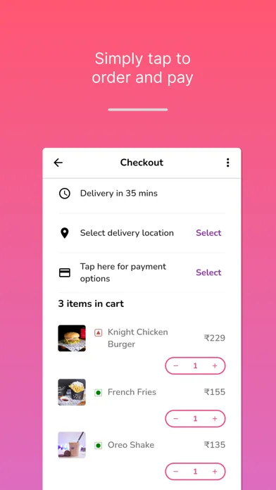 ภาพหน้าจอของ Knight Bite- Order food online