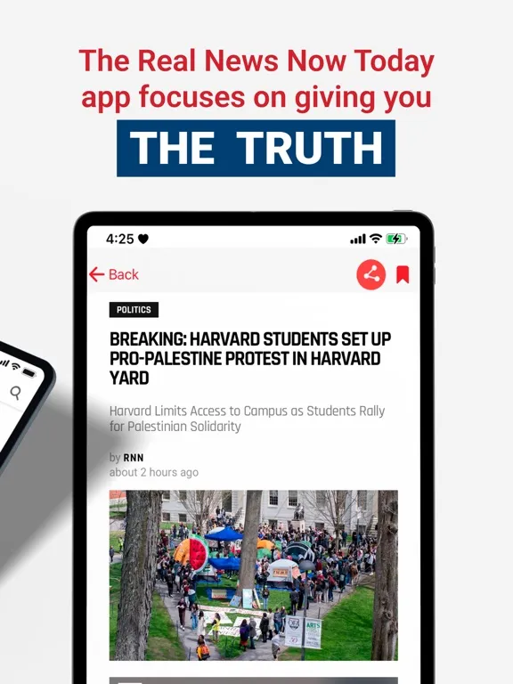 Tangkapan skrin Real News - Republican News iPad 