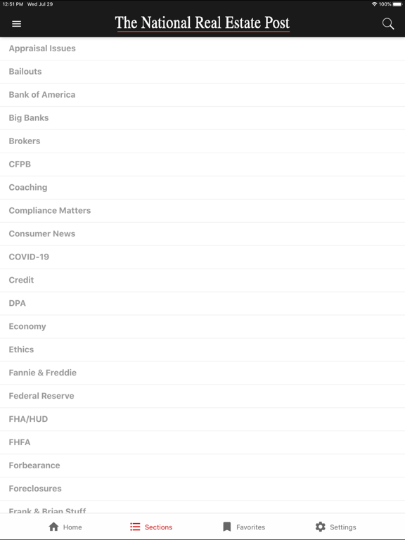 National Real Estate Post iPad 应用截图