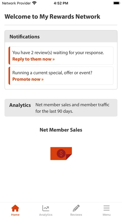 Ảnh chụp màn hình của Rewards Network App