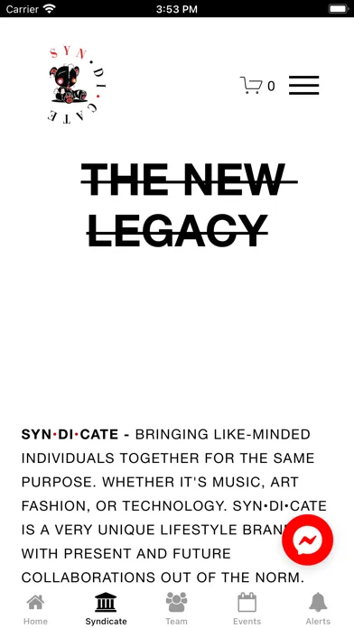 Tangkapan skrin SYN•DI•CATE