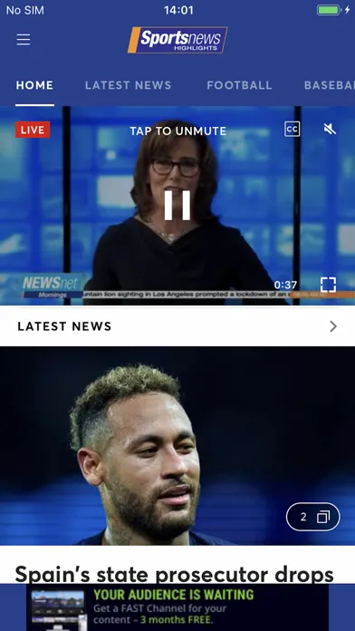 ภาพหน้าจอของ Sports News Highlights