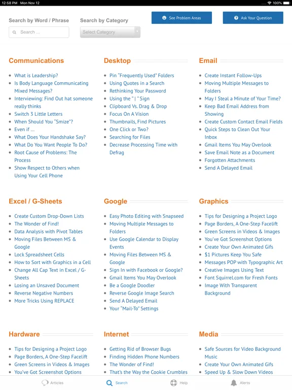 تصاویر Tech-Talk App iPad 
