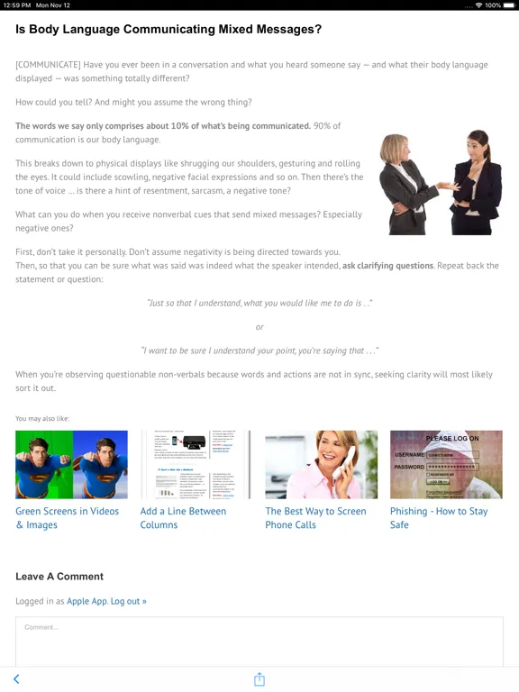 تصاویر Tech-Talk App iPad 