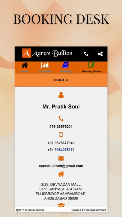 Capturas de tela do Aarav Bullion