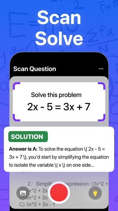 Zrzuty ekranu Math Notes: AI Homework Helper