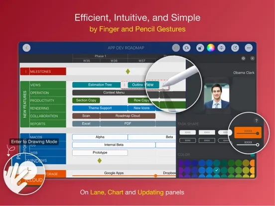 Roadmap - Timeline Plan Chart iPad  স্ক্রিনশট