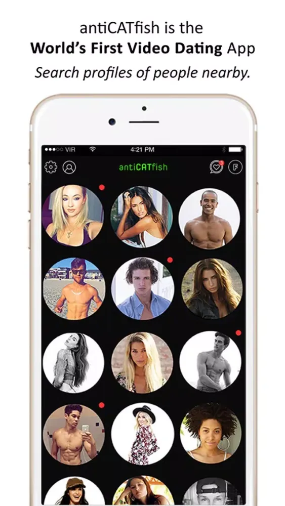 antiCATfish – World’s first video based dating app Screenshots