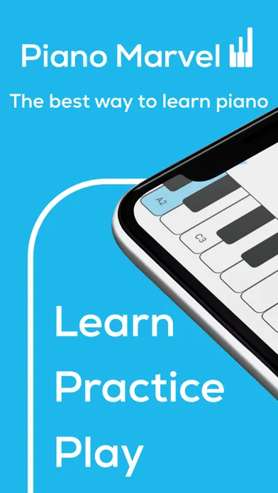 Capturas de tela do Piano Marvel - Lessons & Music