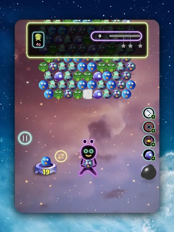 صور Alien Bubble Shooter Galaxy iPad 