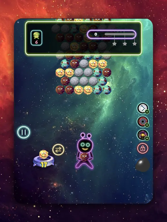 صور Alien Bubble Shooter Galaxy iPad 