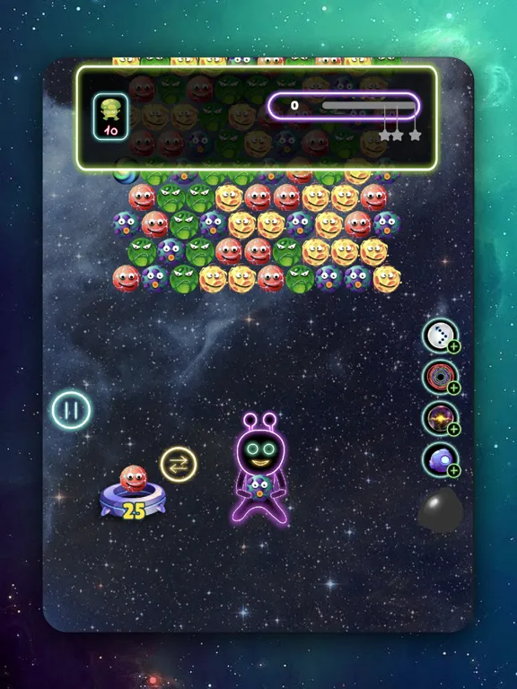 صور Alien Bubble Shooter Galaxy iPad 