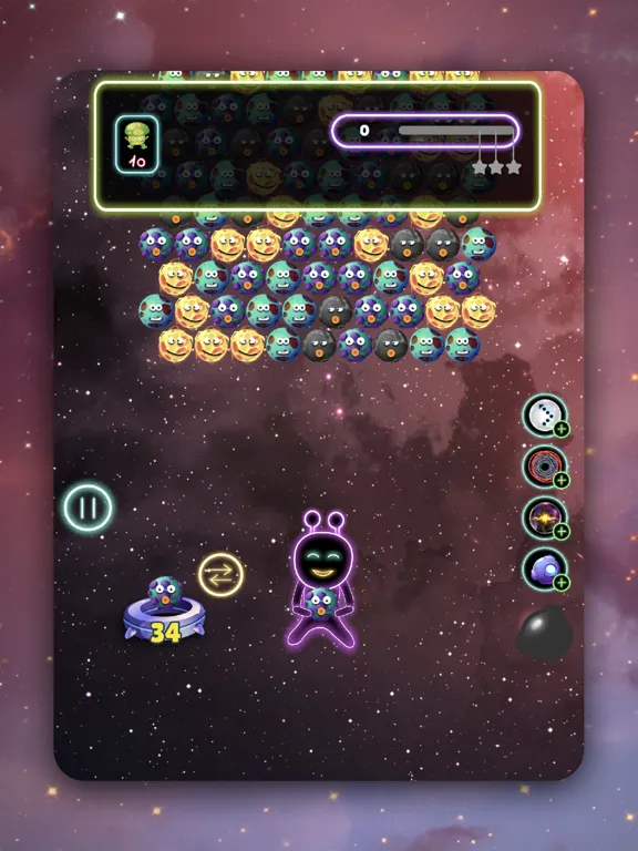 صور Alien Bubble Shooter Galaxy iPad 