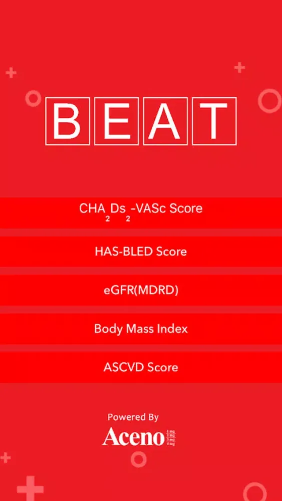 Tangkapan skrin Beat - Assess the CV risk