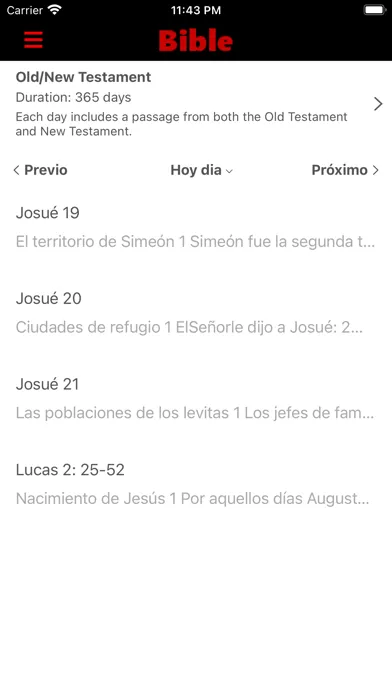 Ảnh chụp màn hình của Biblia NVI