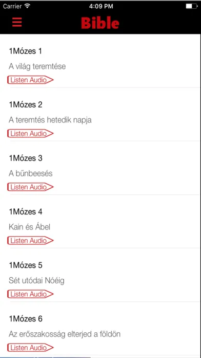 Capturas de tela do Revised Hungarian Bible (Audio)