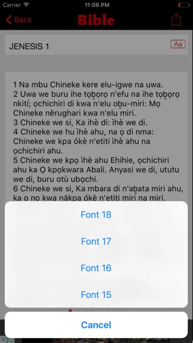 Nigeria Igbo Bible Screenshots