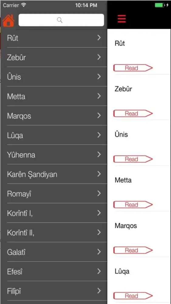 Screenshot di Kurdish Bible