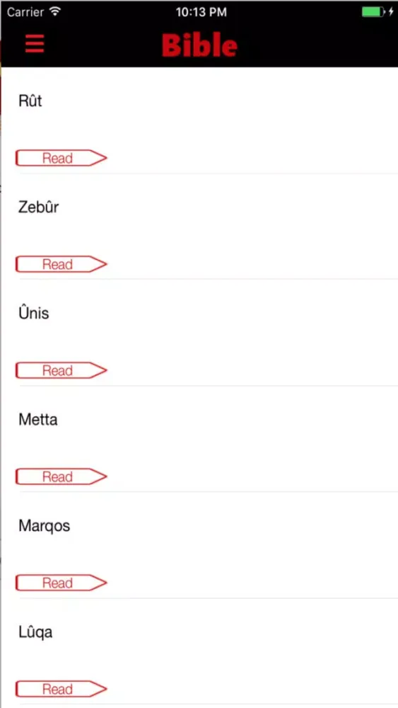 Screenshot di Kurdish Bible