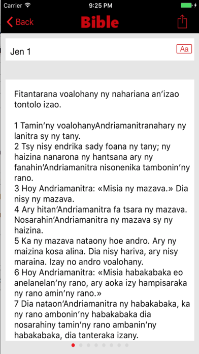 Baiboly Malagasy سکرین شاٹس