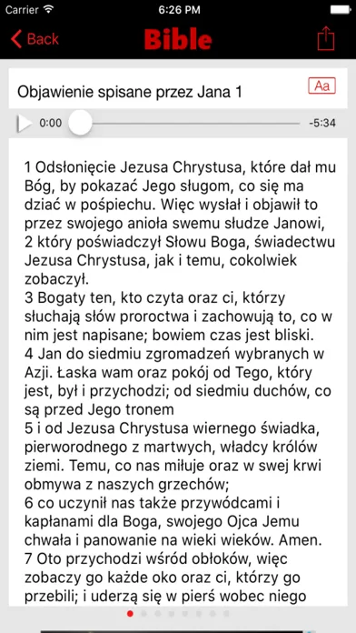 Captures d'écran de Nowa Biblia Gdańska (Audio)