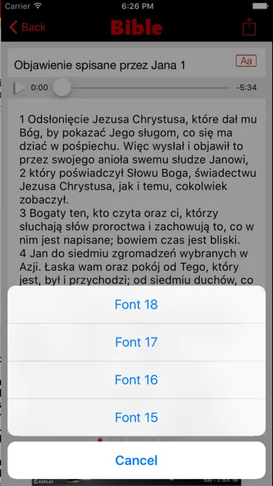 Captures d'écran de Nowa Biblia Gdańska (Audio)