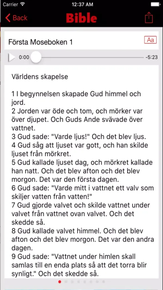 Скриншоты Svenska Folkbibeln Audio