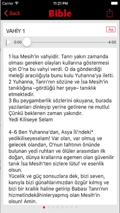 Turkish Bible (Audio) Screenshots