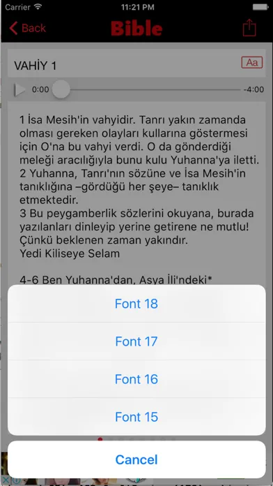 Turkish Bible (Audio) Screenshots