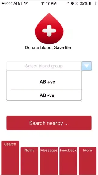 BloodRegistry- Find Blood Donar Nearby 스크린샷