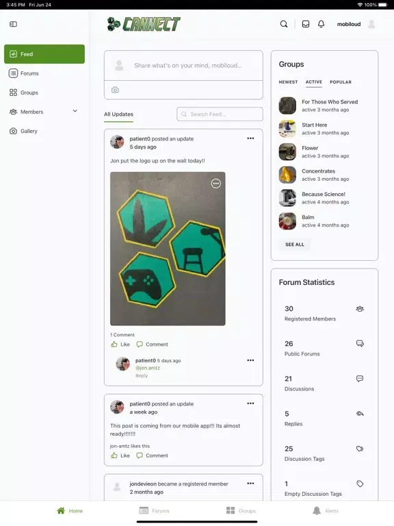 Cannect Members iPad  স্ক্রিনশট
