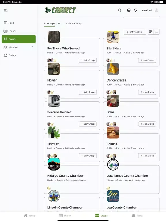 Cannect Members iPad  স্ক্রিনশট