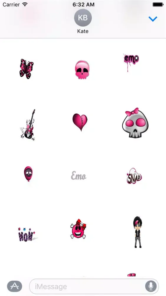 ภาพหน้าจอของ Glam Sticker Pack