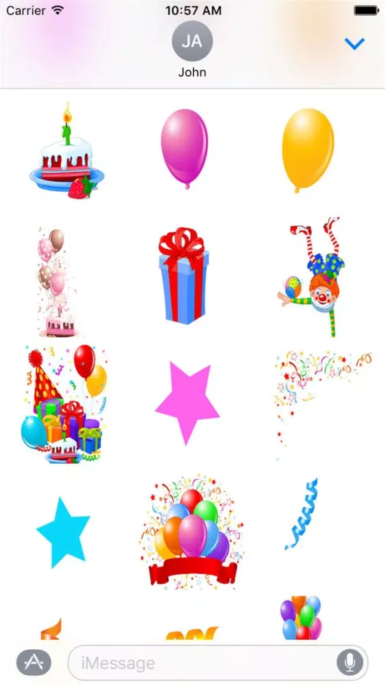 Capturas de pantalla de HD Birthday Sticker Pack