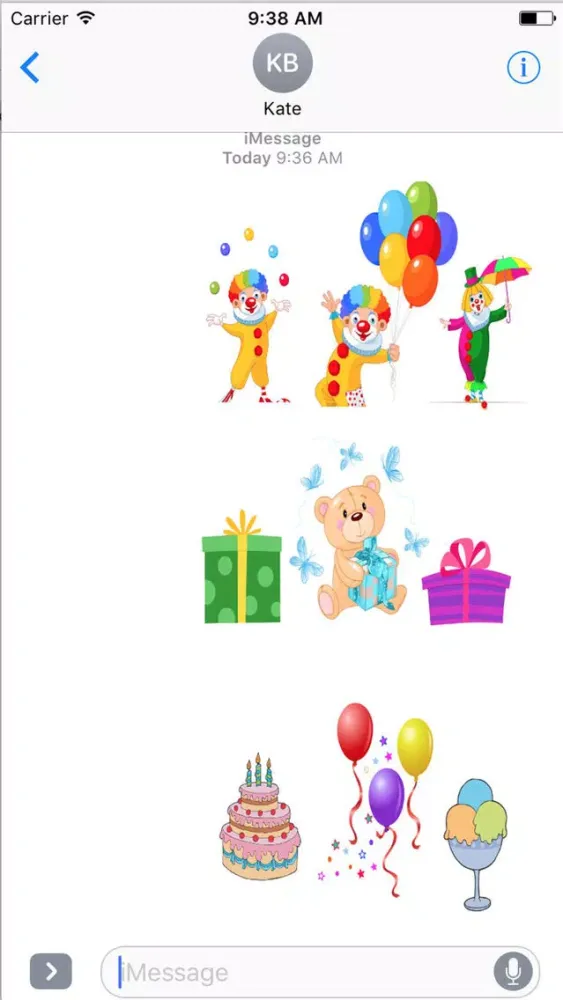 Capturas de pantalla de HD Birthday Sticker Pack