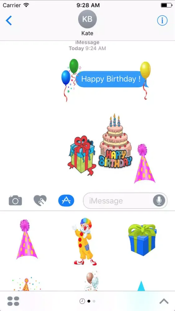 Capturas de pantalla de HD Birthday Sticker Pack