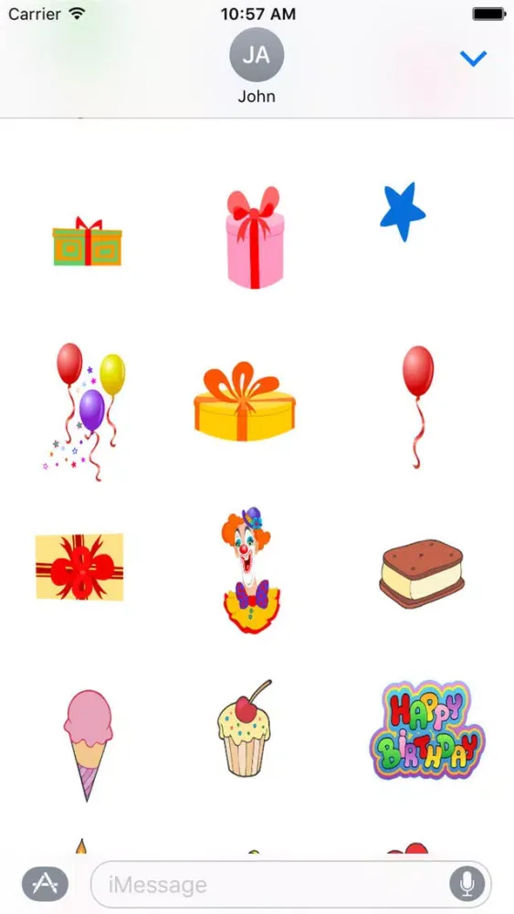 Capturas de pantalla de HD Birthday Sticker Pack