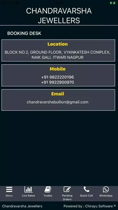 Screenshot di Chandra Varsha Jewellers