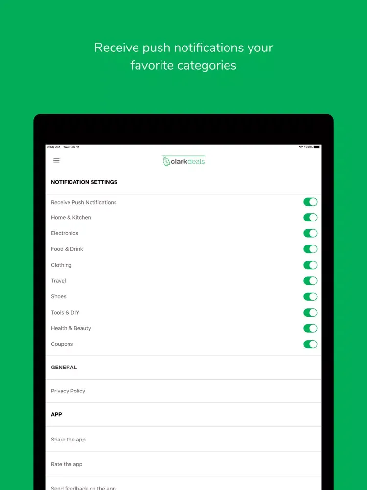 Clark Deals: Save Every Day iPad  Screenshots